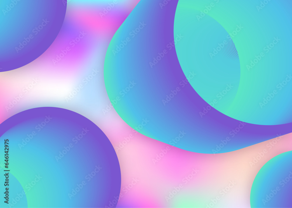 Liquid fluid background with dynamic elements and shapes. Stock Vector ...