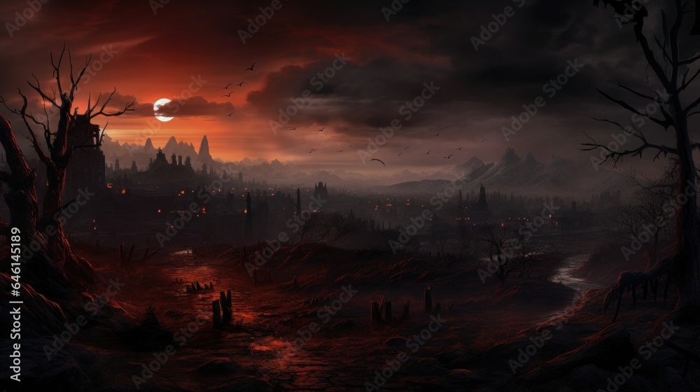Dark Fantasy Landscape Game Art Dark Fantasy Landscape Game Art