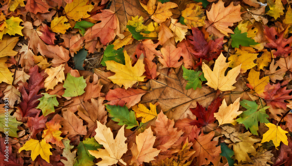 Ground full of dry leaves