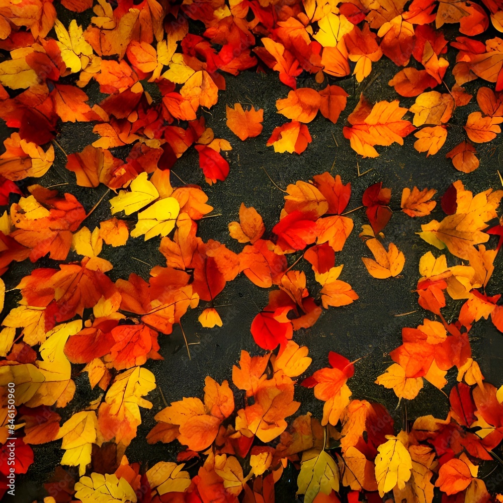 Stunning Colors of Autumn Leaves on the Ground