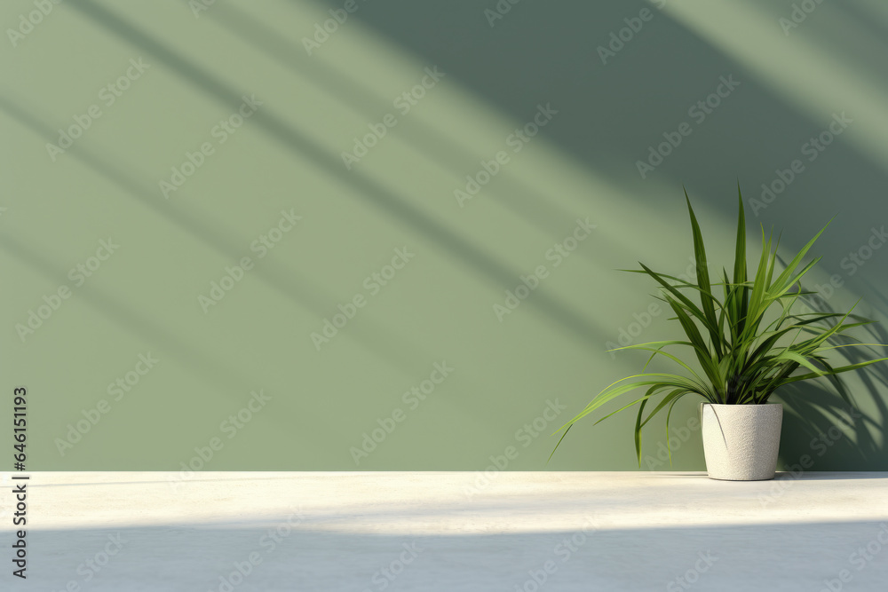 Picture of potted plant placed in front of vibrant green wall. This image can be used to add touch of nature and freshness to various design projects. Picture of potted plant placed in front of vibrant green wall. This image can be used to add touch of nature and freshness to various design projects.