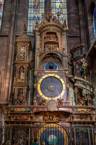 Strasbourg, France - June 19, 2023: Astronomical clock of Strasbourg Cathedral