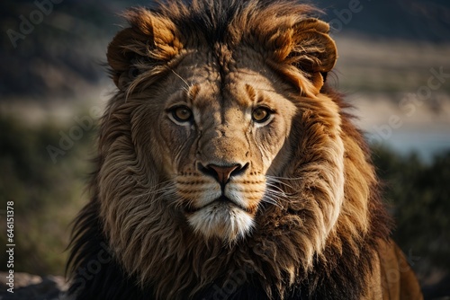 close up of a lion © AIstético