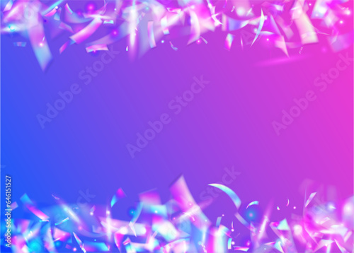 Transparent Texture. Birthday Tinsel. Bokeh Glare. Digital Art. Holiday Foil. Disco Burst. Purple Shiny Effect. Metal Carnaval Backdrop. Violet Transparent Texture