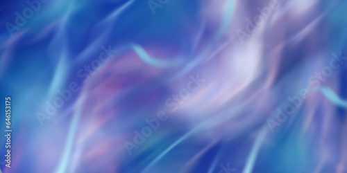  Blue ,aqua and light pink multicolored abstract background with flying curved lines with blurred effect