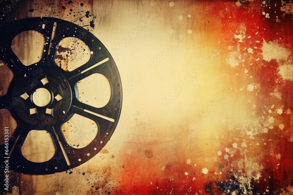 Obraz premium A beautiful vintage filmstrip background.