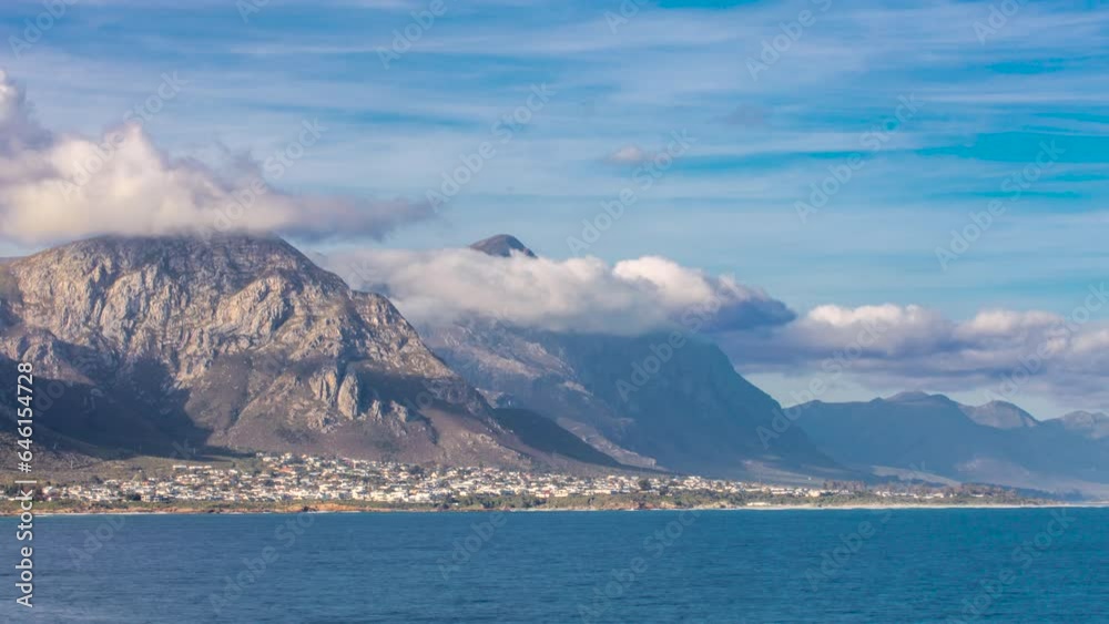 Hermanus, South Africa - Mountain Coast Landscape - 4K Time-lapse Hermanus, South Africa - Mountain Coast Landscape - 4K Time-lapse
