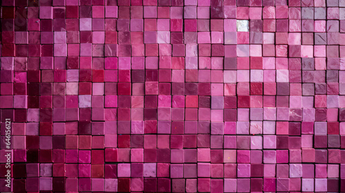 Fuchsia mosaic square tile pattern, tiled background