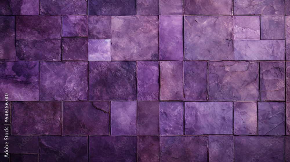 Purple mosaic brick pattern, tiled background Purple mosaic brick pattern, tiled background