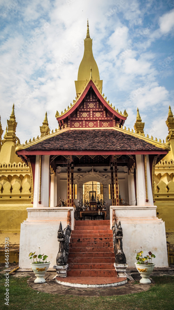 Fototapeta premium Atmospheric Vientiane, the capital of Laos.
