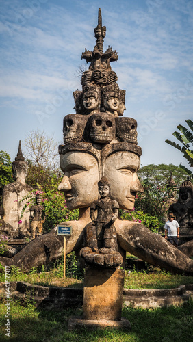 Atmospheric Vientiane, the capital of Laos.