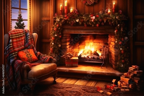 A cozy and warm christmas wallpaper.