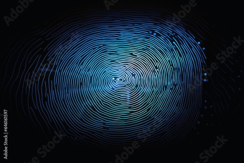 A human digital fingerprint as a login.