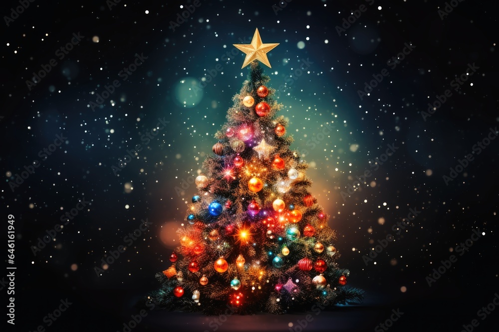 An abstract christmas tree background. An abstract christmas tree background.