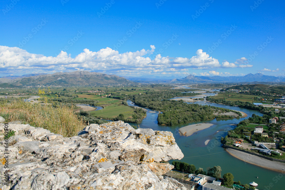 Rozafa Castle, Shkoder and Rivers Drin and Kir