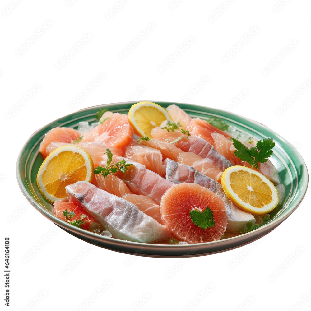 Marinated fish with a combination of sweet salty and sour taste transparent background Marinated fish with a combination of sweet salty and sour taste transparent background