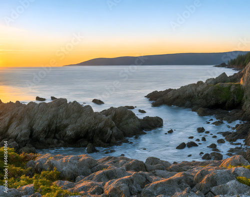 Lime Kiln Point State Park at sun set.