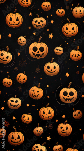 Halloween backgrounds. Illustrated backgrounds for Halloween with pumpkins, bats, cobwebs and scary landscapes.