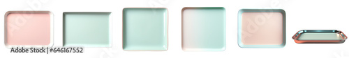 Png Set White tray on transparent background with nothing on it