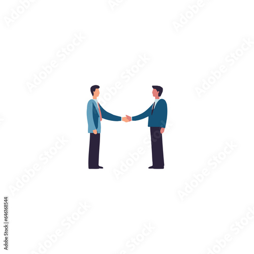 businessmen closing deal shaking hands