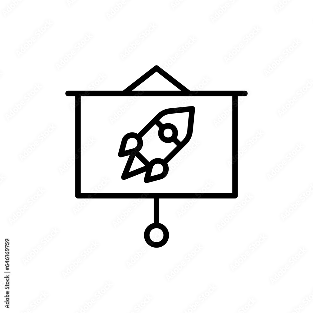 startup presentation startup pitch deck icon with black outline style. business, idea, presentation, strategy, symbol, sign, development. Vector Illustration startup presentation startup pitch deck icon with black outline style. business, idea, presentation, strategy, symbol, sign, development. Vector Illustration