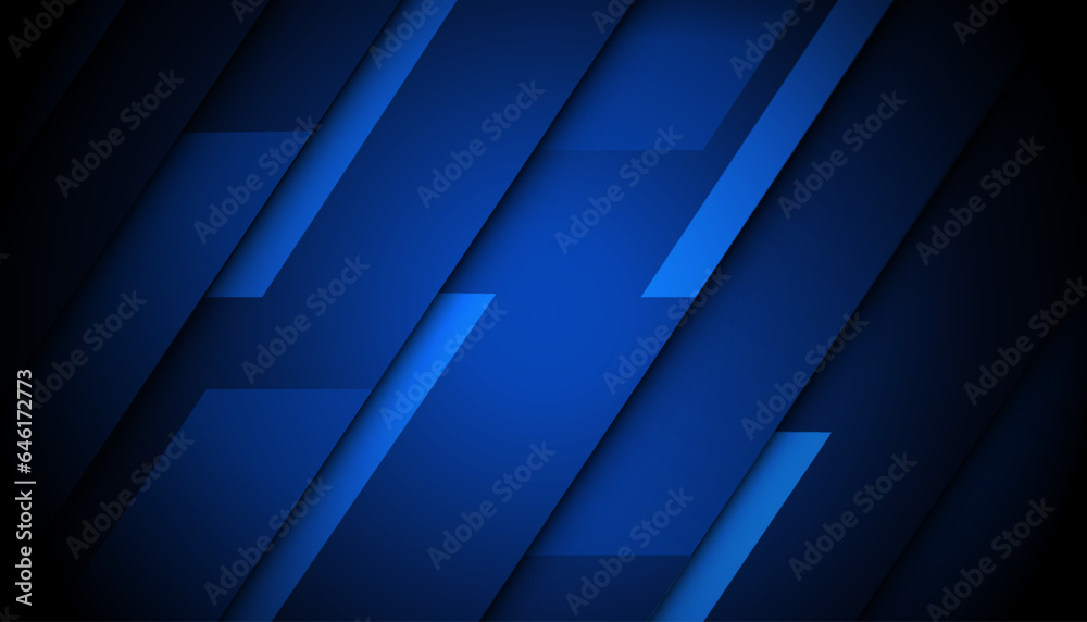 modern dynamic dark blue line with overlapping style background