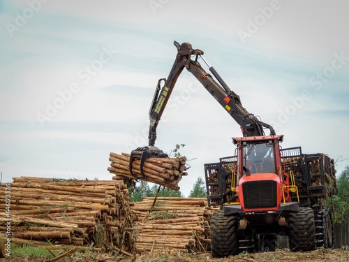 Logging Machine Forest Equipment Timber Harvest