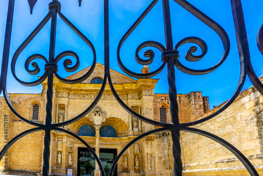 The Cathedral of Santa María la Menor in the Colonial City of Santo Domingo is dedicated to St. Mary of the Incarnation. It is the first and oldest cathedral in the Americas, built in 1504 - 1550.