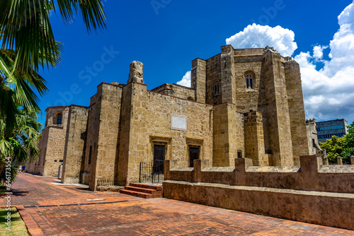 Billede på lærred The Cathedral of Santa María la Menor in the Colonial City of Santo Domingo is dedicated to St