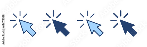 Click icon vector. pointer arrow sign and symbol. cursor icon