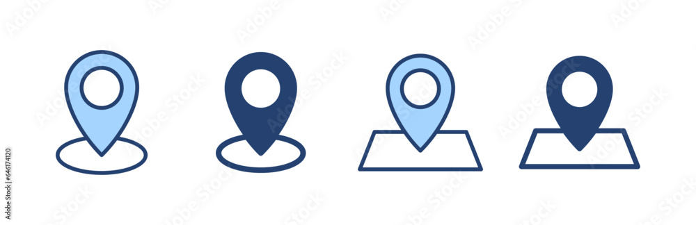 Maps and pin icon vector. location sign and symbol. geo locate, pointer icon. Maps and pin icon vector. location sign and symbol. geo locate, pointer icon.