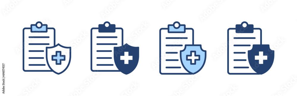Medical insurance icon vector. health insurance sign and symbol Medical insurance icon vector. health insurance sign and symbol