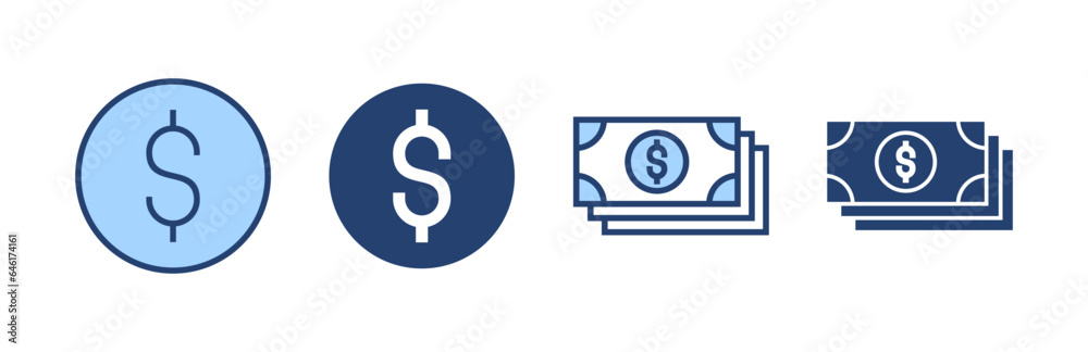 Money icon vector. Money sign and symbol Money icon vector. Money sign and symbol