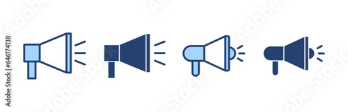 Megaphone icon vector. Loudspeaker sign and symbol