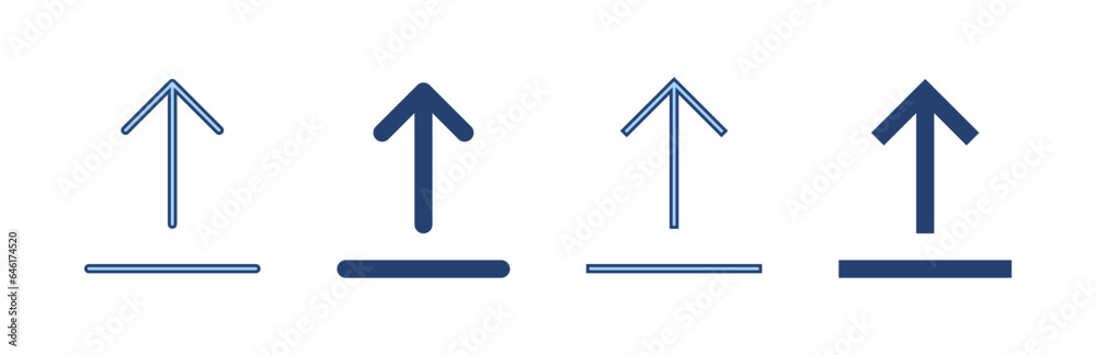 Upload icon vector. load data sign and symbol Upload icon vector. load data sign and symbol