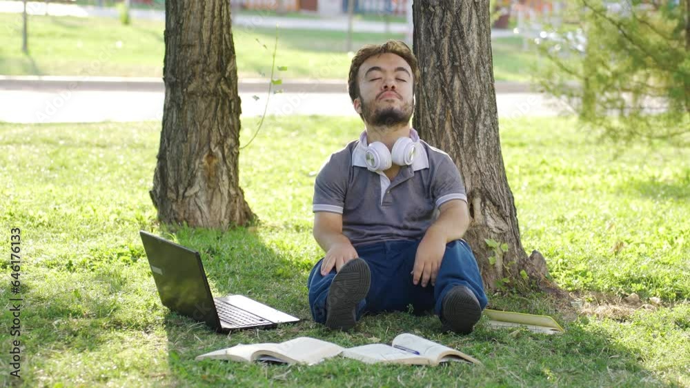 The dwarf student studying is in a trance state. The dwarf student studying is in a trance state.