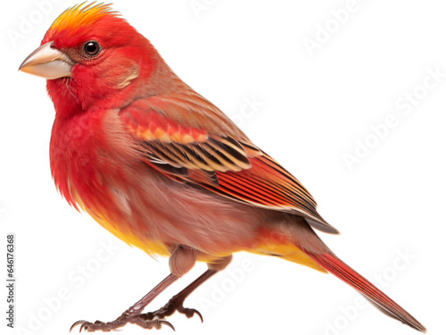 Red Factor Canary's Majestic Pose © Emojibb.Family