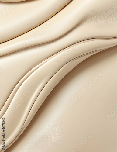 Cream background with leather fabric texture curves