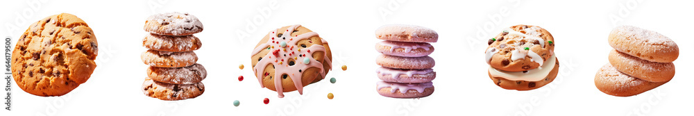 Png Set transparent background showcases Italian cookie Png Set transparent background showcases Italian cookie