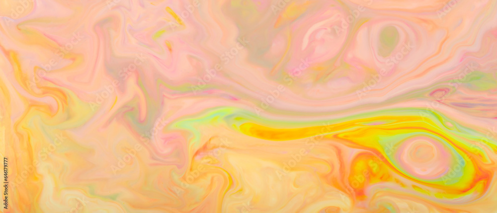 Vibrant Gradient Flow: Creative Fluid Art with Multicolored Swirls, Textured Backdrop