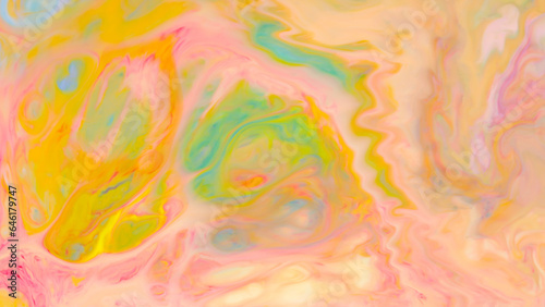 Vibrant Gradient Flow: Creative Fluid Art with Multicolored Swirls, Textured Backdrop