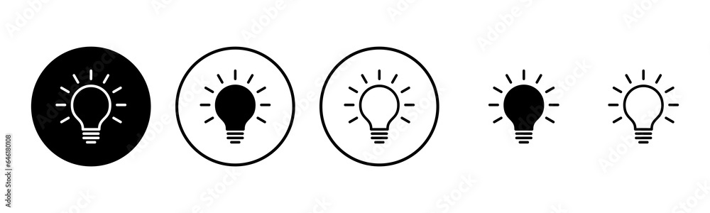 Lamp icon set illustration. Light bulb sign and symbol. idea symbol. Lamp icon set illustration. Light bulb sign and symbol. idea symbol.
