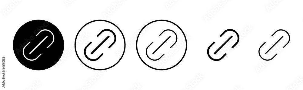 Link icon set illustration. Hyperlink chain sign and symbol Link icon set illustration. Hyperlink chain sign and symbol