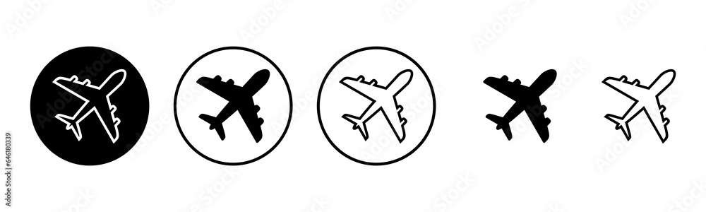 Plane icon set illustration. Airplane sign and symbol. Flight transport symbol. Travel sign. aeroplane Plane icon set illustration. Airplane sign and symbol. Flight transport symbol. Travel sign. aeroplane