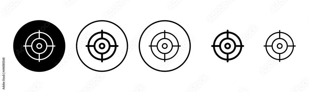 Target icon set illustration. goal icon vector. target marketing sign and symbol Target icon set illustration. goal icon vector. target marketing sign and symbol
