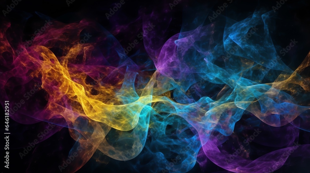Fototapeta premium wallpaper background abstrack smoke collors