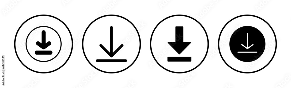 Download icon vector. Downloading vector icon Download icon vector. Downloading vector icon