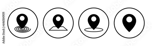 Address icon vector. location icon. address symbol. pin
