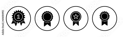 Achieve icon vector. medal icon vector. award. Certificate. approved