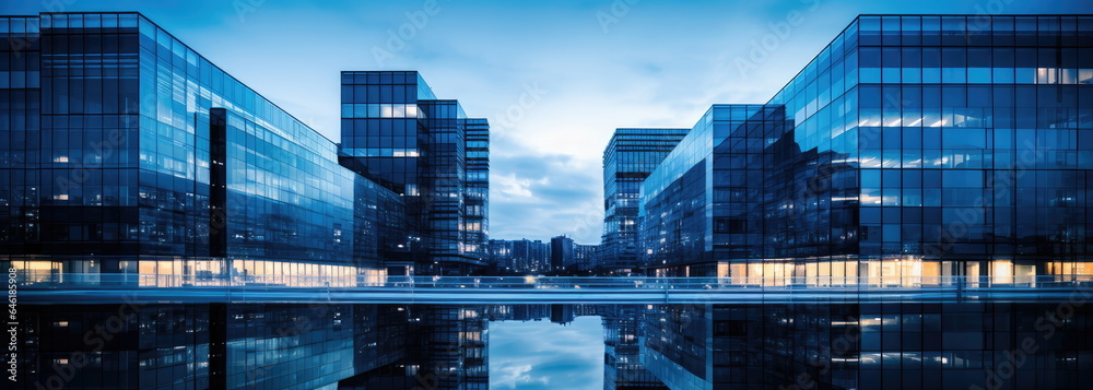 © killykoon - modern blue metropolitan cityscape.